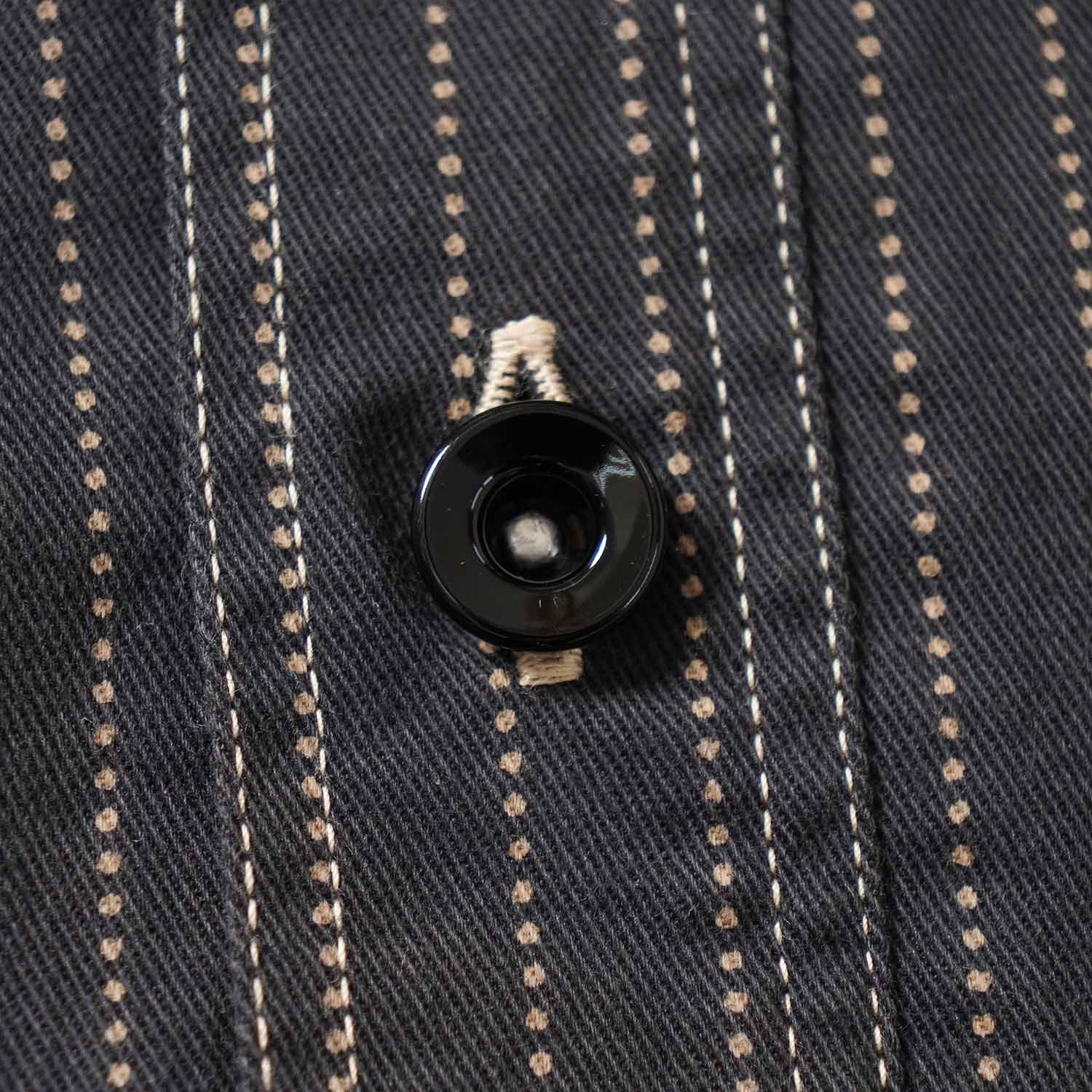 SUGAR CANE ���奬�������� Ĺµ ����� "FICTION ROMANCE 8.5oz. BLACK WABASH STRIPE WORK SHIRT"  SC29585