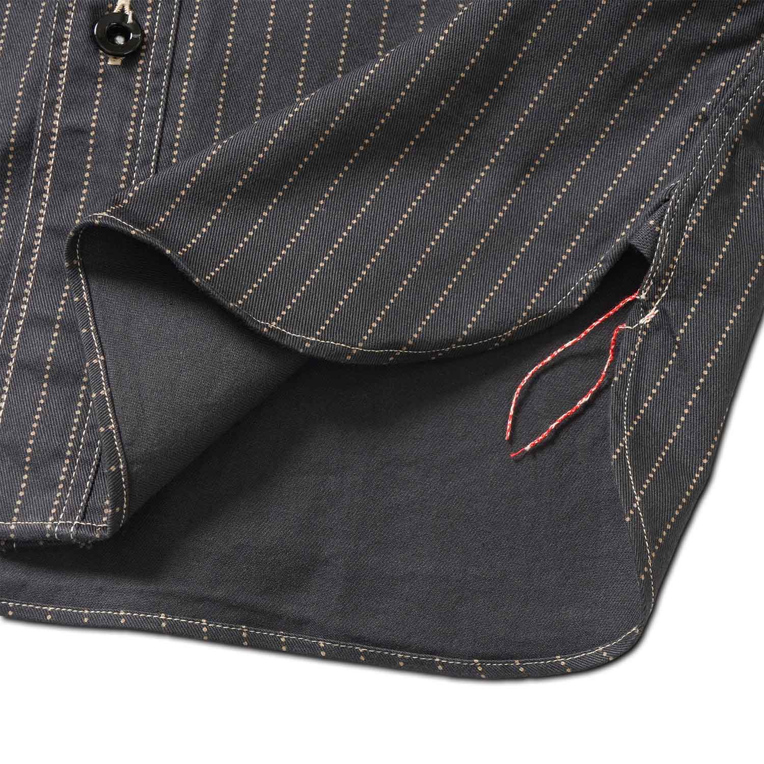 SUGAR CANE ���奬�������� Ĺµ ����� "FICTION ROMANCE 8.5oz. BLACK WABASH STRIPE WORK SHIRT"  SC29585