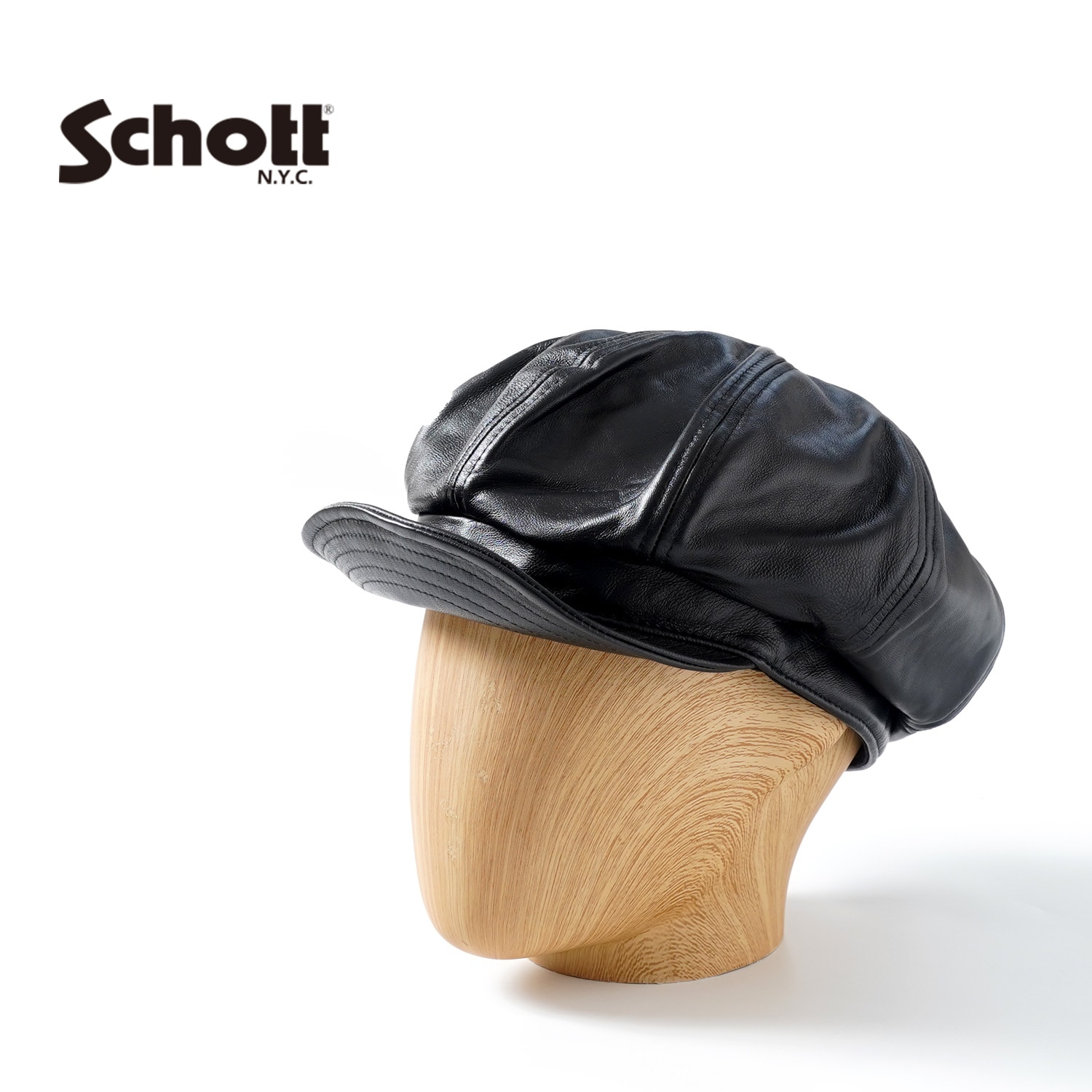 schott キャスケット レザー 羊革 シープレザー schott キャスケット