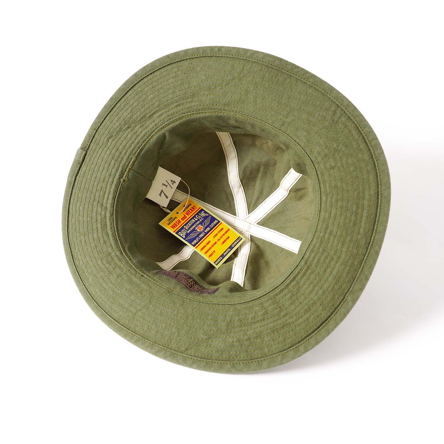 BUZZ RICKSON'S �Х��ꥯ���� ˹�� �ϥåȡ�"AVIATION ASSOCIATES O.D. HERRINGBONE ARMY HAT"��BR02537