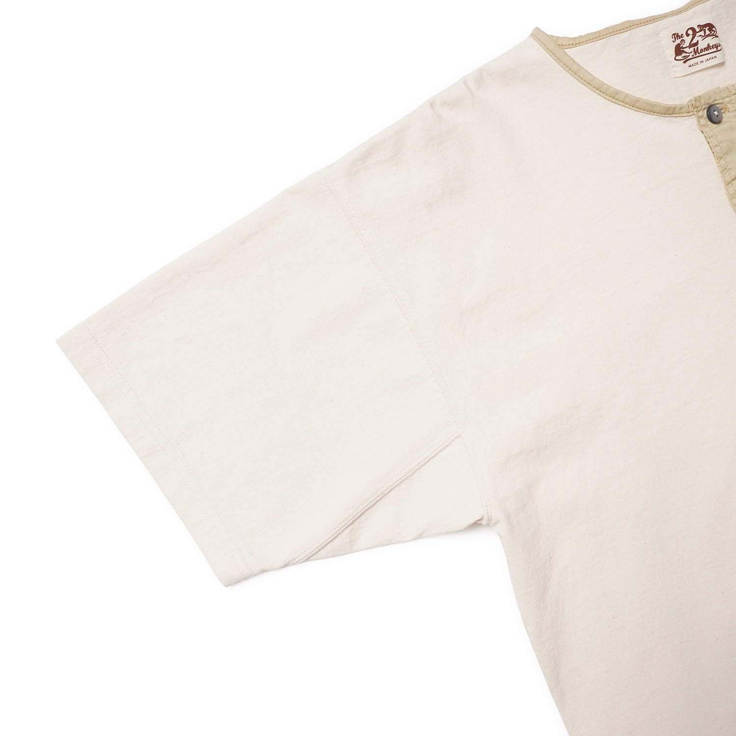 The 2 Monkeys �� �ġ���󥭡��� Ⱦµ�إ�꡼�ͥå� T�����  ��Classic Henley Shirt��  TM12244