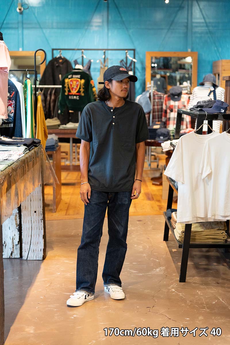 FULLCOUNT ե륫 Ⱦµ T "Flatseam Heavy Weight Henley T-Shirt" 5222H-21