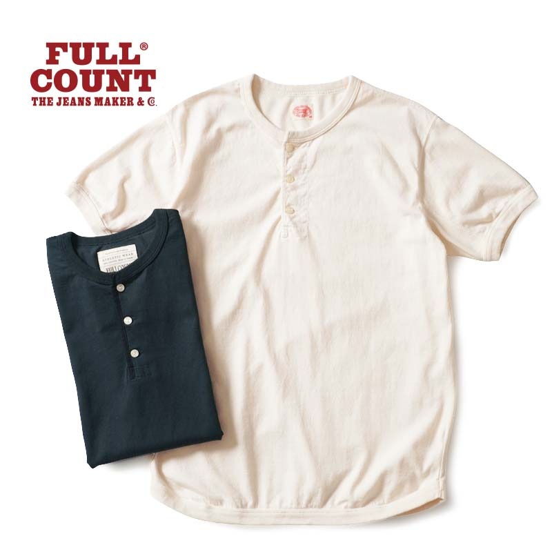 FULLCOUNT ե륫 Ⱦµ T "Flatseam Heavy Weight Henley T-Shirt" 5222H-21
