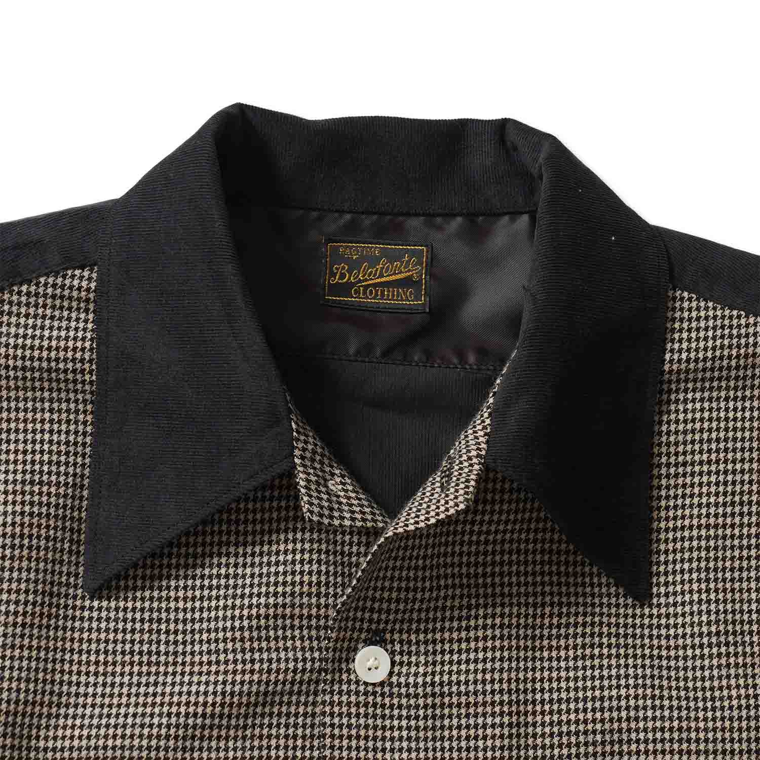 BELAFONTE �٥�ե���� Ĺµ����� "RAGTIME PANEL CORDUROY OPEN COLLAR NO LOOP SHIRTS" BF-29-7