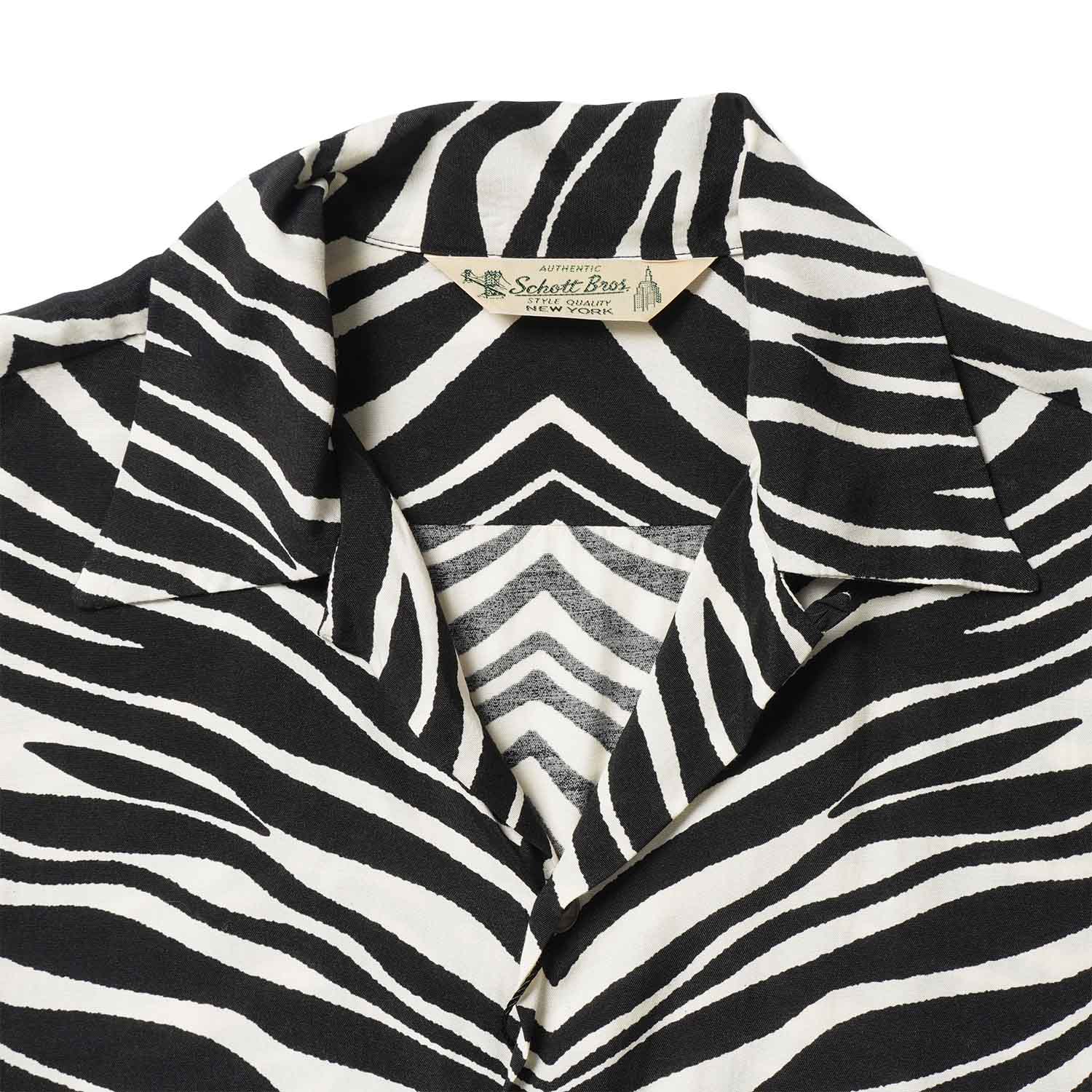 Schott ����å� Ĺµ ����� ��ZEBRA RAYON SHIRT�� 782-6120006