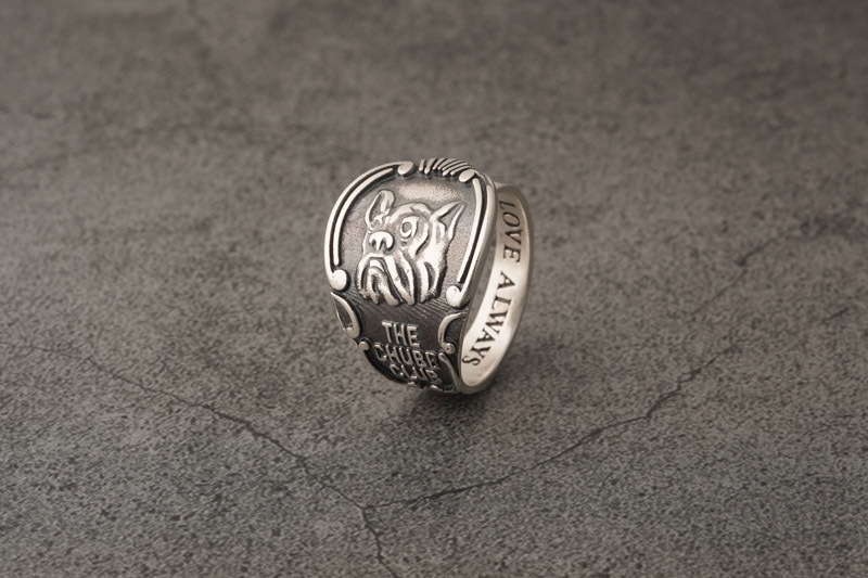 OLD CROW ������ɥ���������� ���ء�����С� "Mr.Chubbs SPOON RING" OC-24-AW-G06