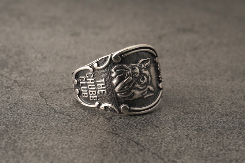 OLD CROW ������ɥ���������� ���ء�����С� "Mr.Chubbs SPOON RING" OC-24-AW-G06