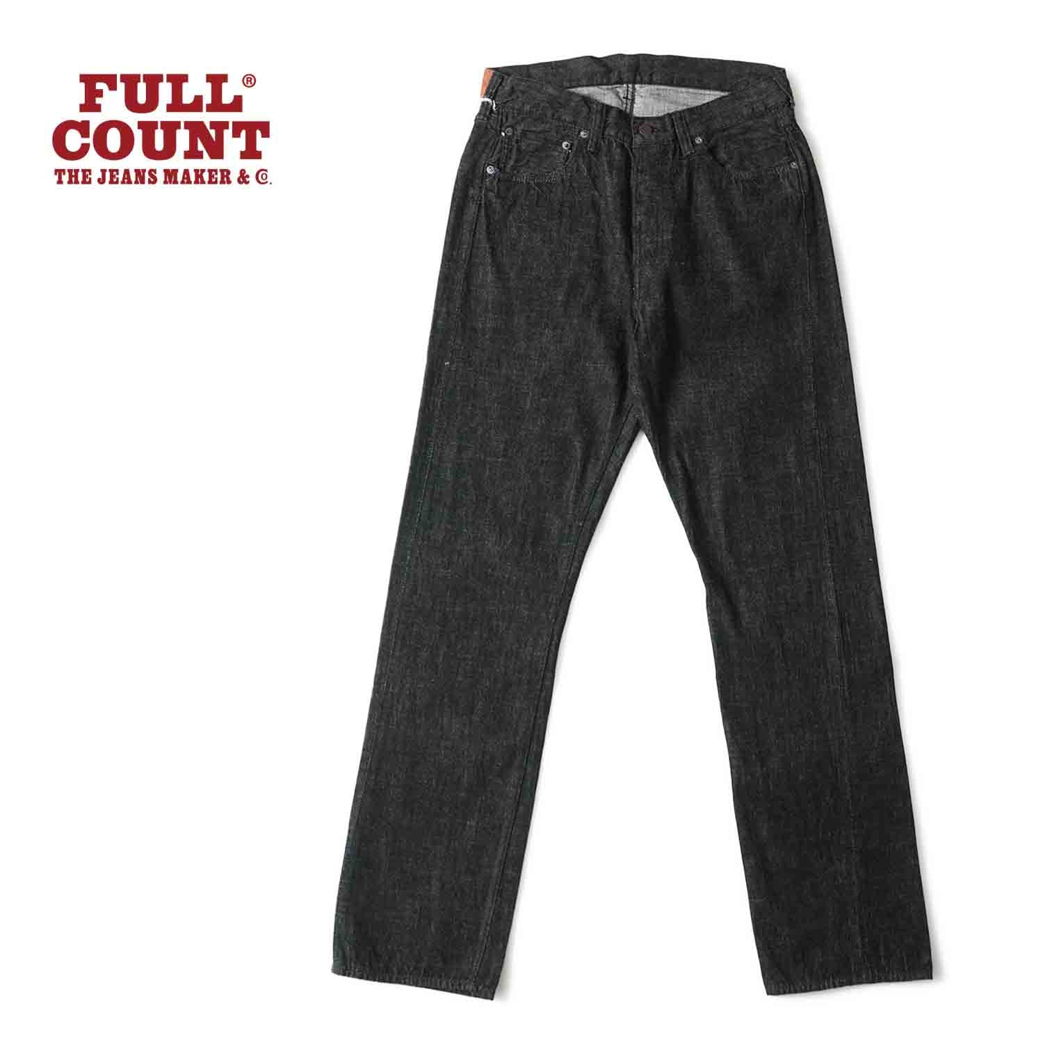 FULLCOUNT �ե륫����� �ѥ��  "Straight Black Selvedge Denim(Super Smooth)"  1101BKSS