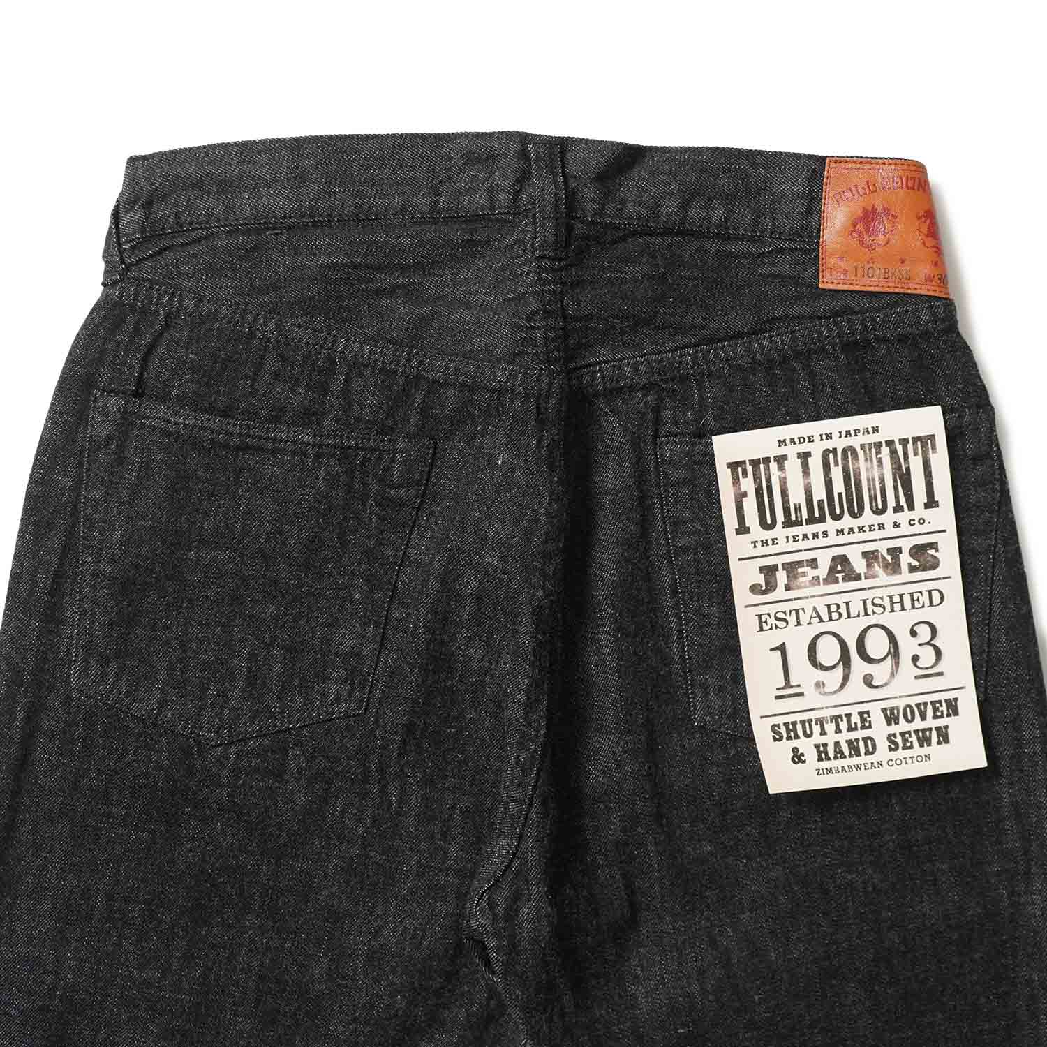 FULLCOUNT �ե륫����� �ѥ��  "Straight Black Selvedge Denim(Super Smooth)"  1101BKSS