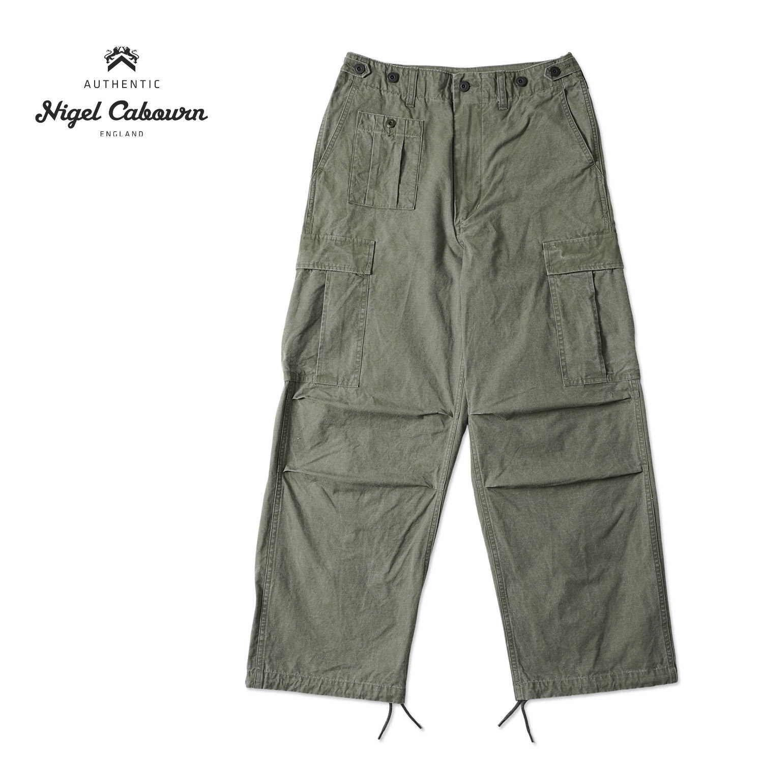 Nigel Cabourn �ʥ������륱���ܥ�  �ѥ�� "ARMY CARGO PANT RIPSTOP PIGMENT"  80520050013-GR