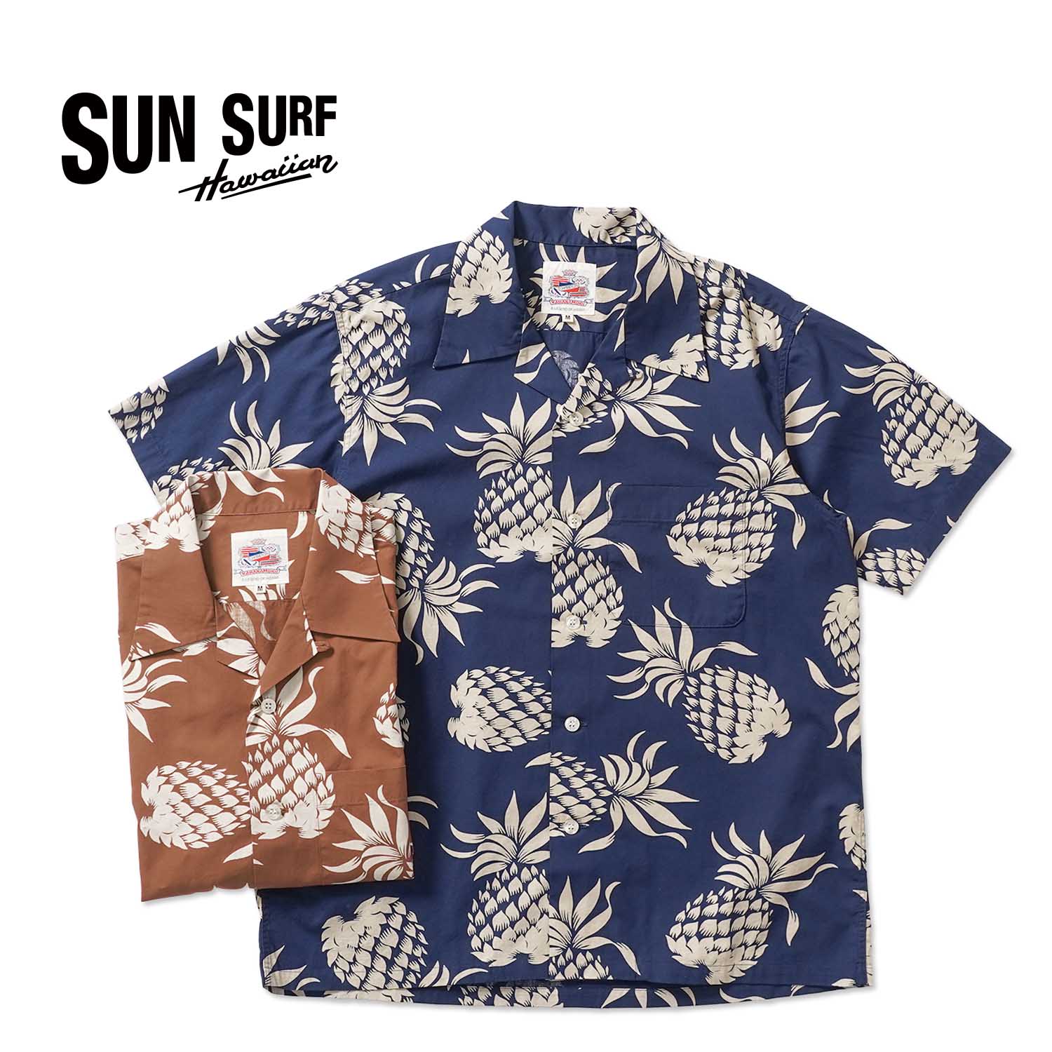 SUN SURF ���󥵡��� Ⱦµ �����ϥ���� DUKE KAHANAMOKU COTTON HAWAIIAN SHIRT  ��DUKE'S PINEAPPLE��  DK37811