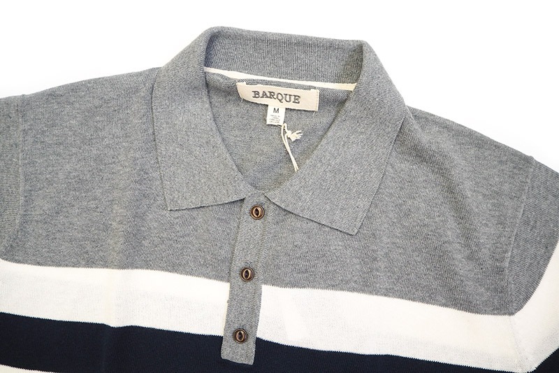 BARQUE �С��� Ⱦµ�ݥ������ "POLO SHIRT" BARQUE-POLO-WH