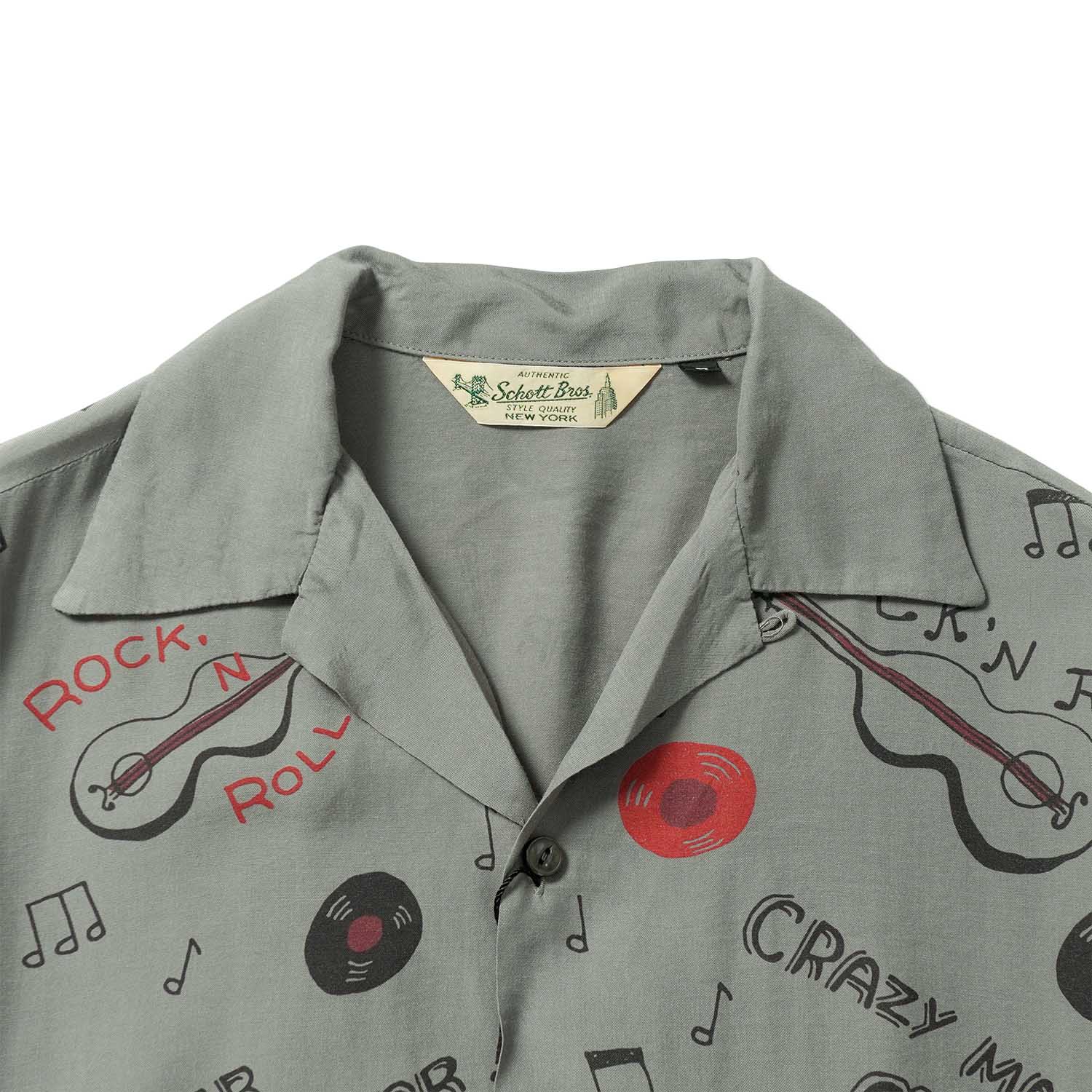 Schott ����å� Ĺµ����� "ROCK'N ROLL RAYON SHIRT"  782-6120005