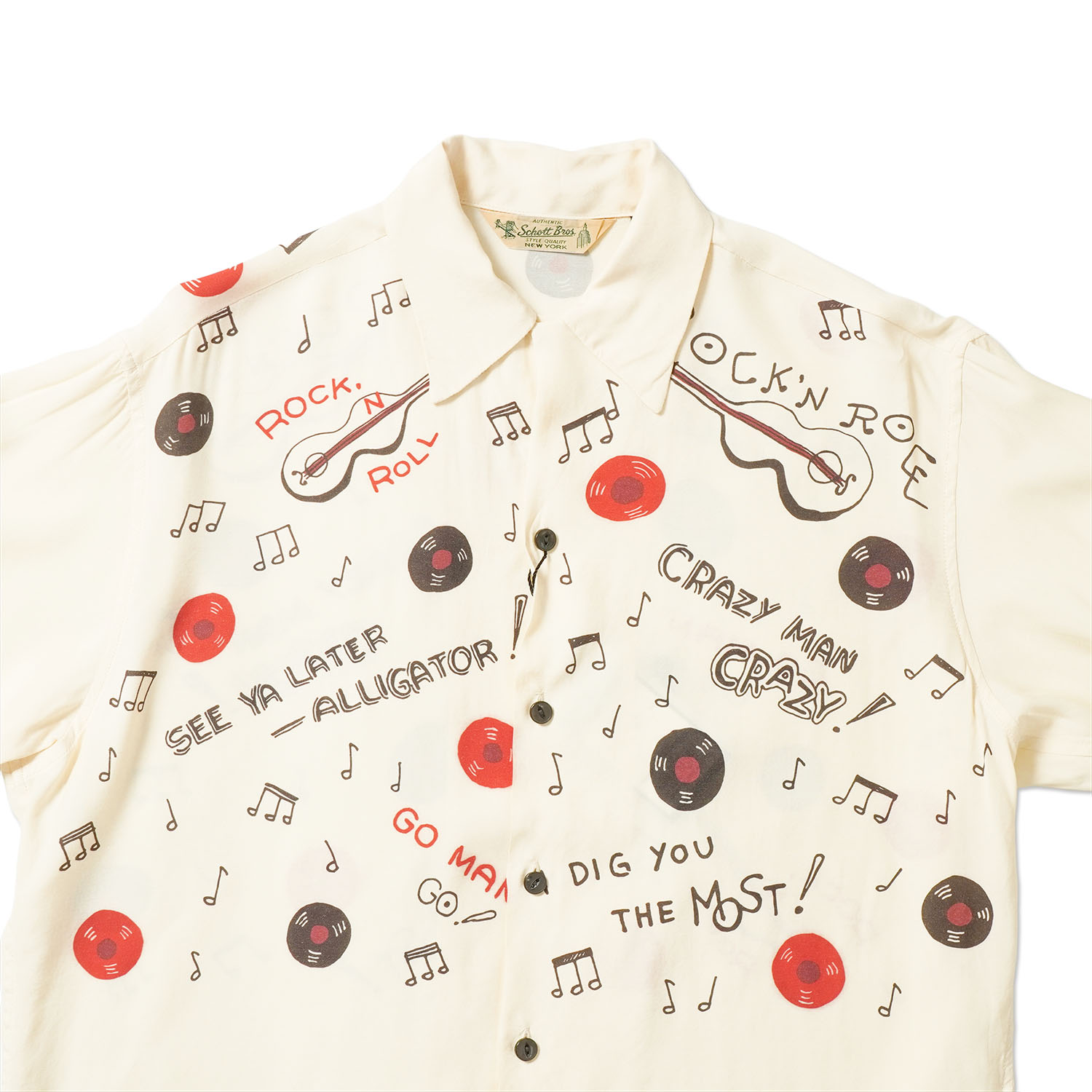 Schott ����å� Ĺµ����� "ROCK'N ROLL RAYON SHIRT"  782-6120005