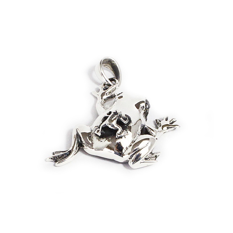 カエル ペンダントヘッド シルバーアクセサリー ペンダント カエル・蛙 メンズ・レディース