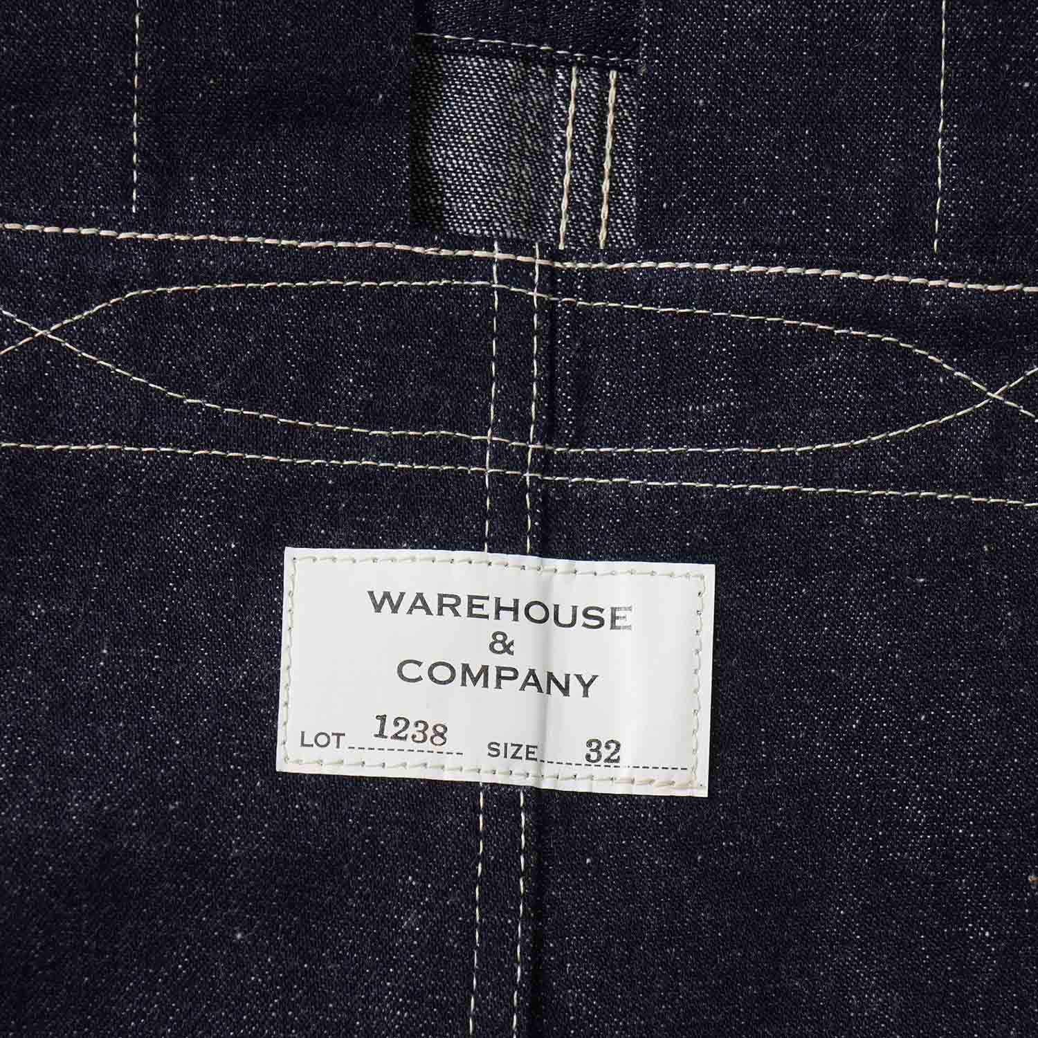 �ڥ�󥦥��å����WAREHOUSE �������ϥ��� �����С������� Lot 1238 ��1930'S INDIGO BLUE and WHITE CHECK OVERALL" 1238-IND-OW(25SS)