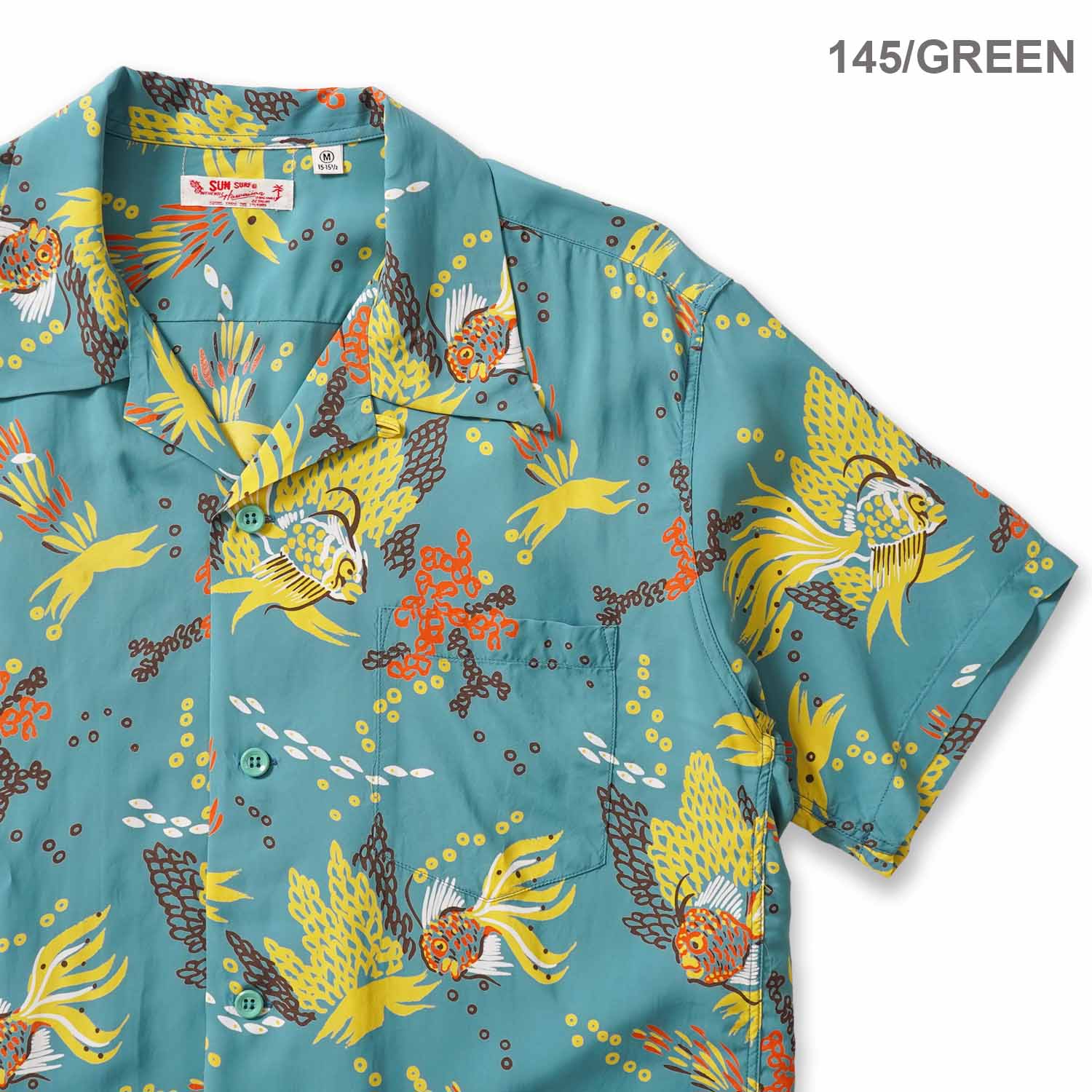 SUN SURF ���󥵡��� Ⱦµ �����ϥ���� RAYON HAWAIIAN SHIRT ��TROPICAL FISH��  SS39626