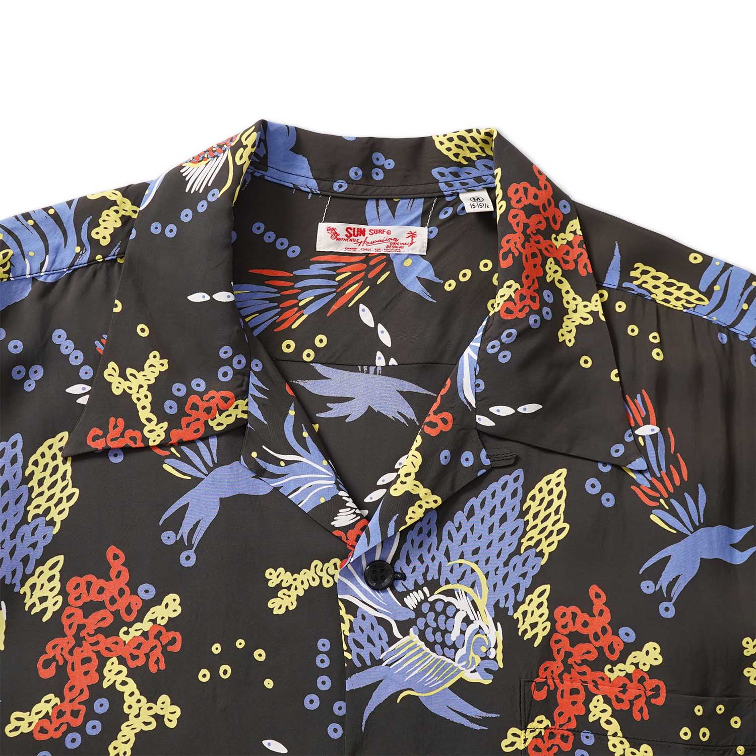 SUN SURF ���󥵡��� Ⱦµ �����ϥ���� RAYON HAWAIIAN SHIRT ��TROPICAL FISH��  SS39626