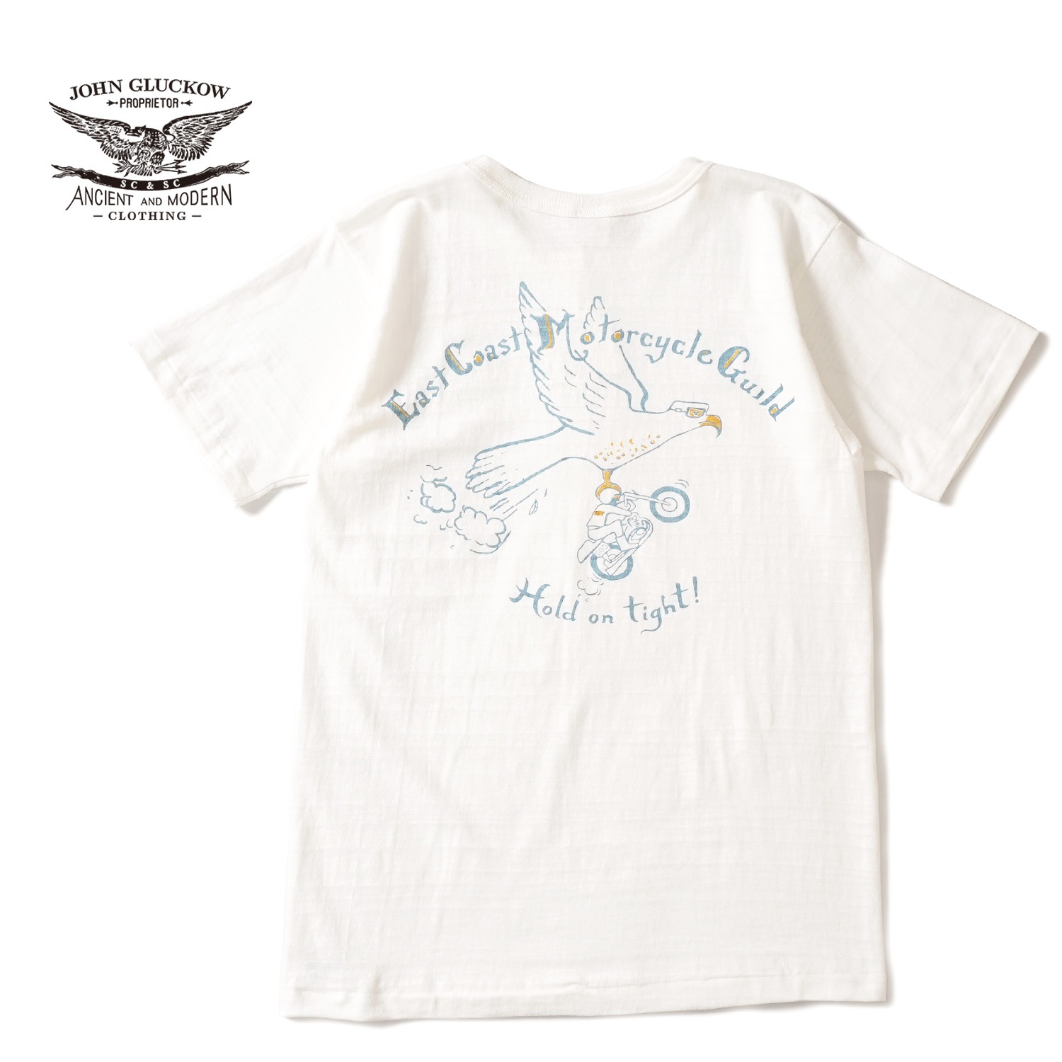 JOHN GLUCKOW ����󥰥�å��� Ⱦµ T����� Lot JG-CS06 "East Coast MC Guild T" JG-CS06-East Coast MC Guild T