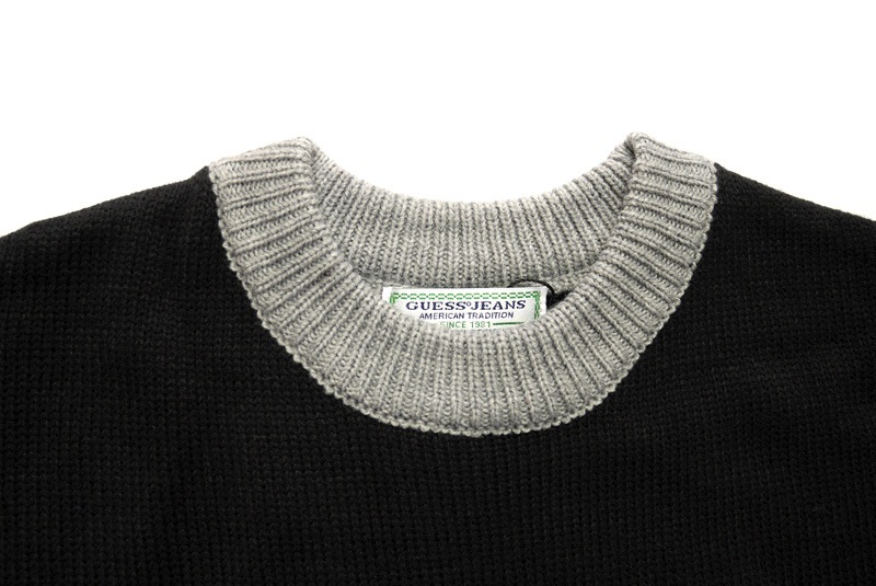 �ں߸˰��ݥ�����50��OFF��GUESS GREEN LABEL ���� ���꡼��졼�٥� �˥å�  �������� "logo sweater" GRFW19-026