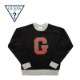 �ں߸˰��ݥ�����50��OFF��GUESS GREEN LABEL ���� ���꡼��졼�٥� �˥å�  �������� "logo sweater" GRFW19-026