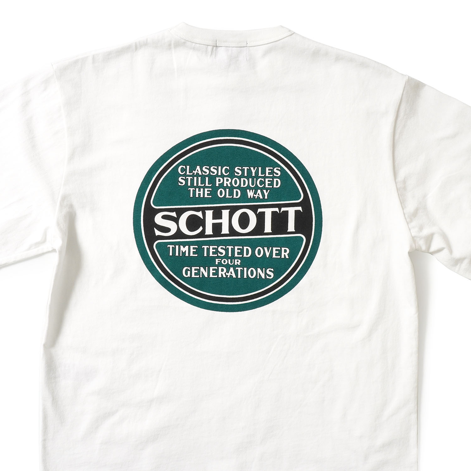 Schott ����å� Ĺµ�ԥ���� "LS CIRCLE LOGO T-SHIRT"  782-6130001