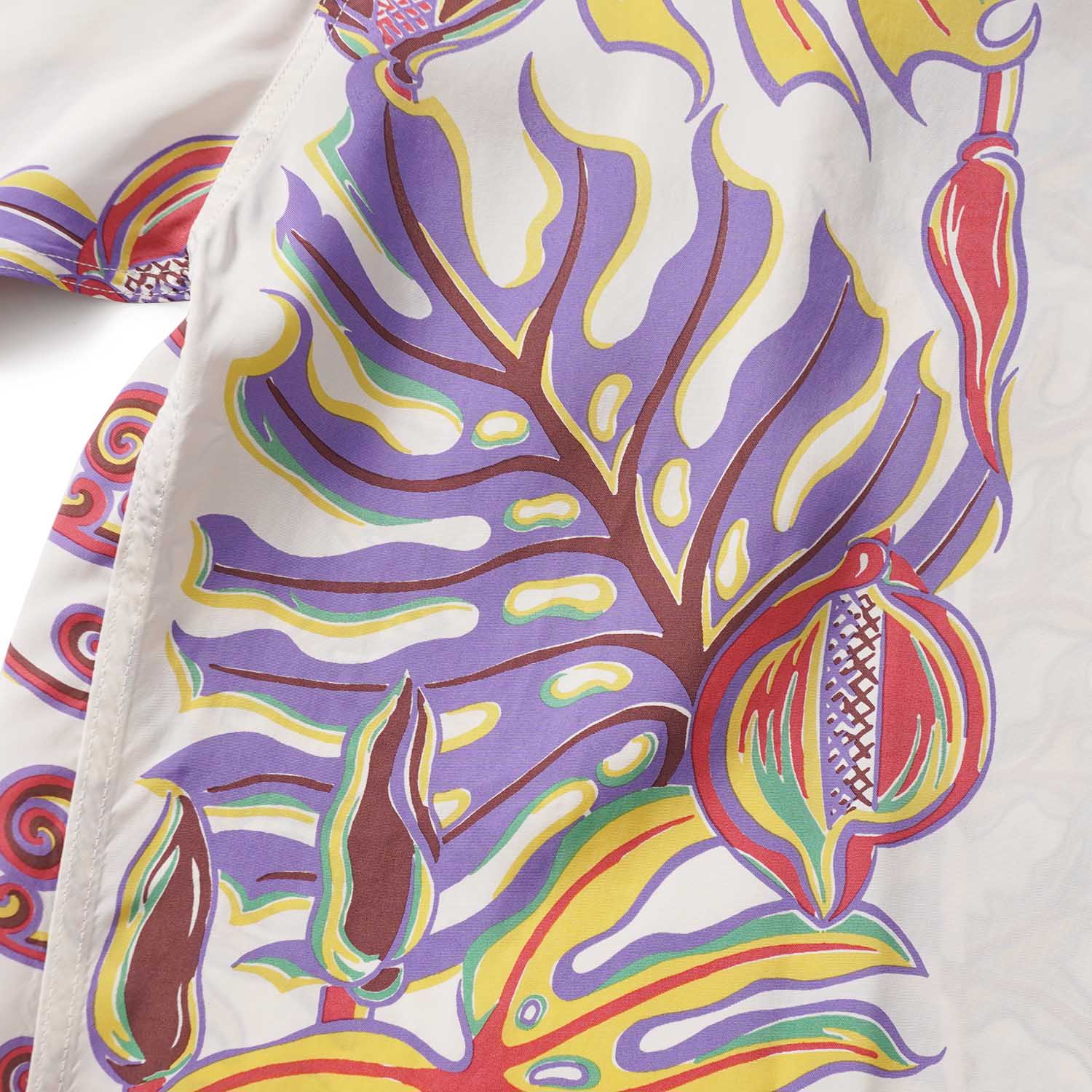 SUN SURF ���󥵡��� Ⱦµ �����ϥ���� RAYON HAWAIIAN SHIRT ��MONSTERA BORDER��  SS39622