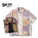 SUN SURF ���󥵡��� Ⱦµ �����ϥ���� RAYON HAWAIIAN SHIRT ��MONSTERA BORDER��  SS39622