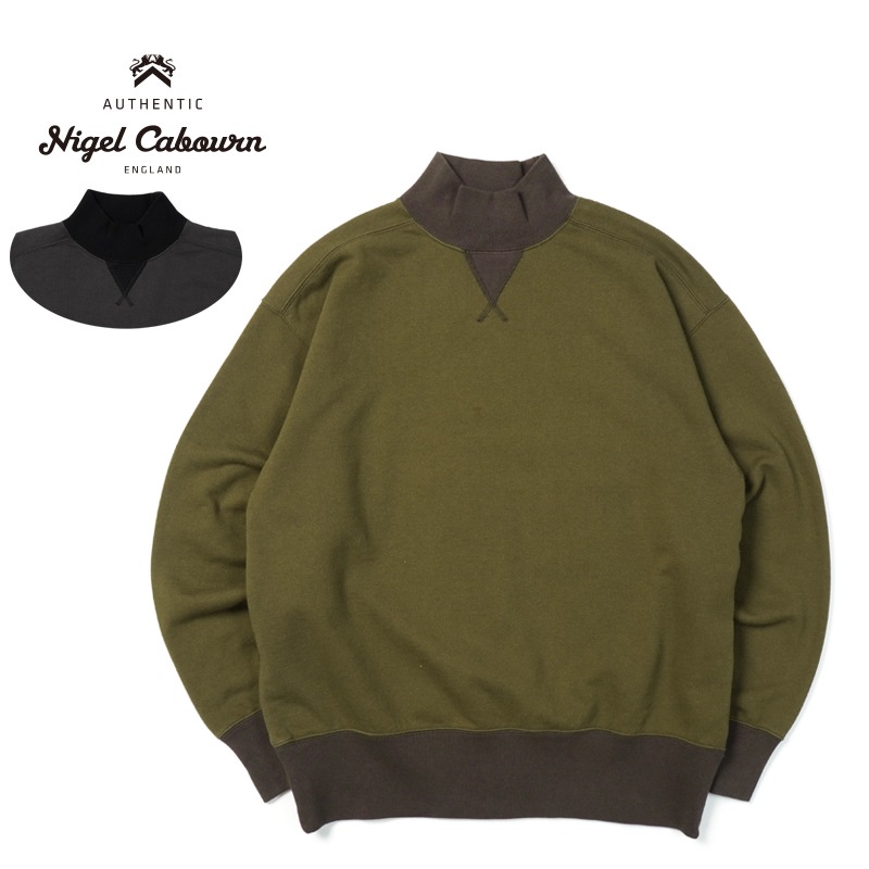 Nigel Cabourn ʥ륱ܥ å  "HIGH NECK SHIRT TWO TONE" 80490020001