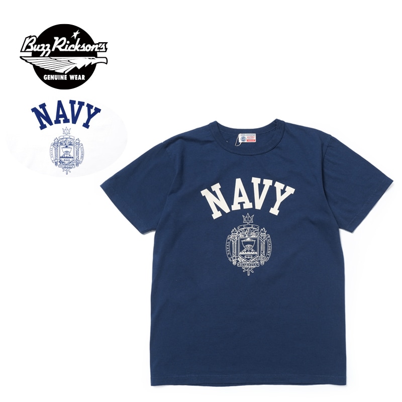 BUZZ RICKSON'S �Х��ꥯ���� ȾµT����� S/S T-SHIRTS "NAVY" BR79513