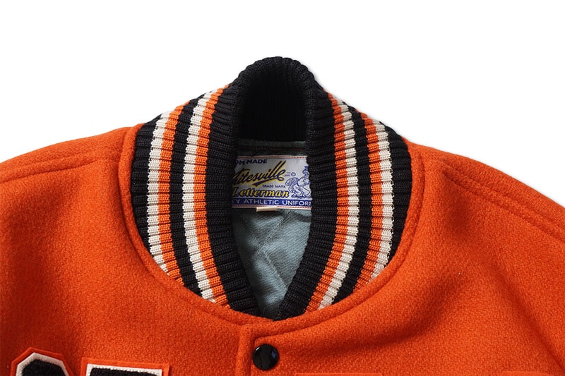 Whitesville �ۥ磻�ĥӥ� ��������� 30oz. WOOL MELTON AWARD JACKET ��MAVERICKS�� (ORANGE)  WV15782-159