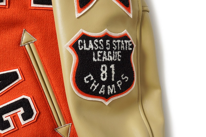 Whitesville �ۥ磻�ĥӥ� ��������� 30oz. WOOL MELTON AWARD JACKET ��MAVERICKS�� (ORANGE)  WV15782-159