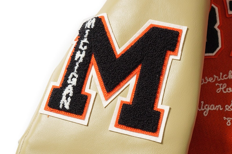 Whitesville �ۥ磻�ĥӥ� ��������� 30oz. WOOL MELTON AWARD JACKET ��MAVERICKS�� (ORANGE)  WV15782-159