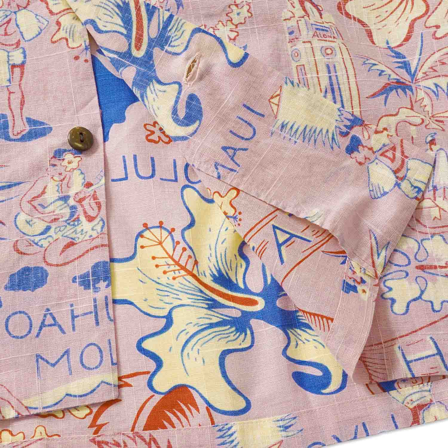 SUN SURF ���󥵡��� Ⱦµ �����ϥ���� COTTON LINEN SLUBYARN HAWAIIAN SHIRT  ��STATE OF HAWAII��  SS39693