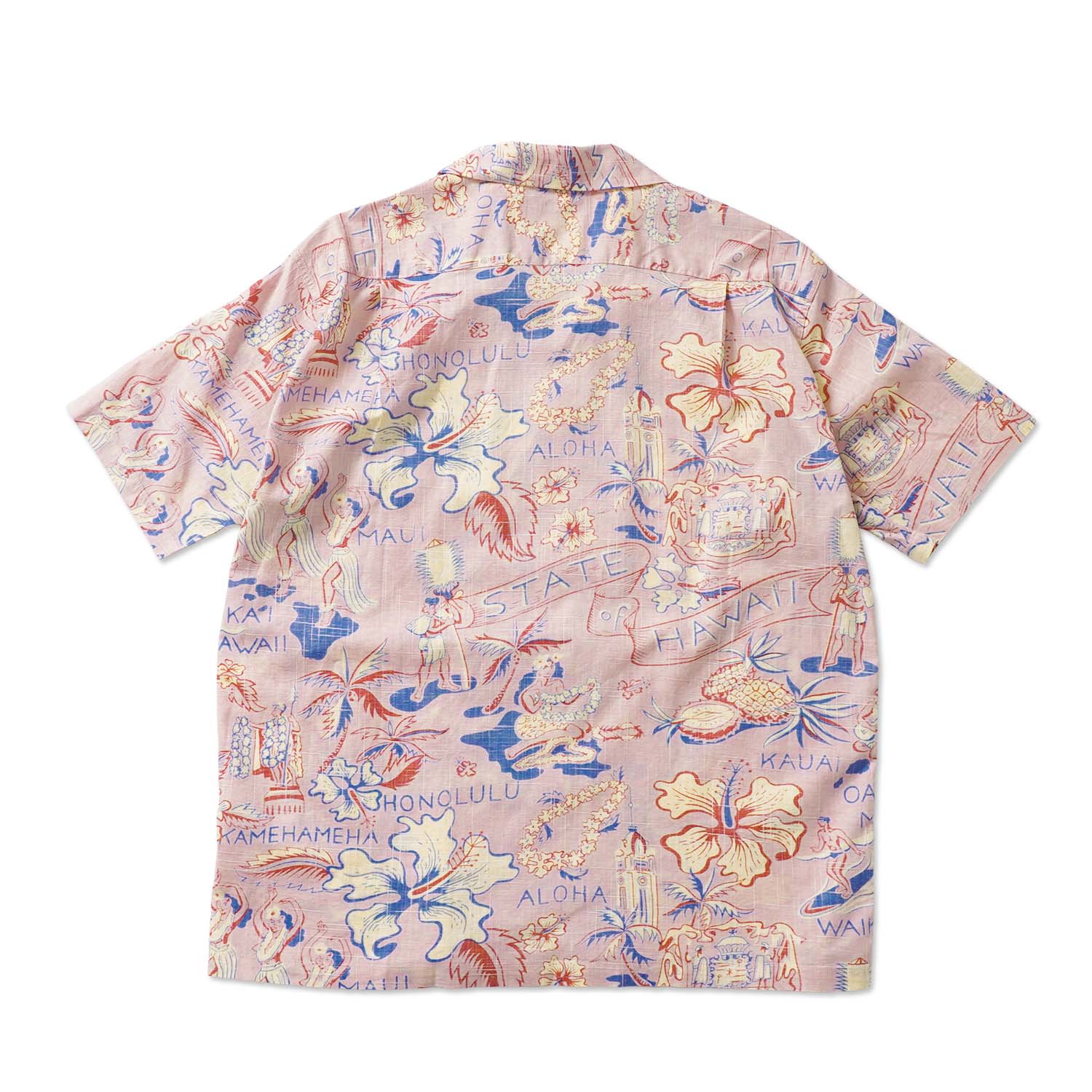 SUN SURF ���󥵡��� Ⱦµ �����ϥ���� COTTON LINEN SLUBYARN HAWAIIAN SHIRT  ��STATE OF HAWAII��  SS39693