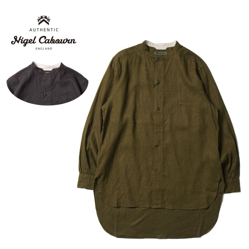 Nigel Cabourn �ʥ������륱���ܥ� Ĺµ ����� "UTILITY SHIRT HEMPHORSE CLOTH" 80490010002