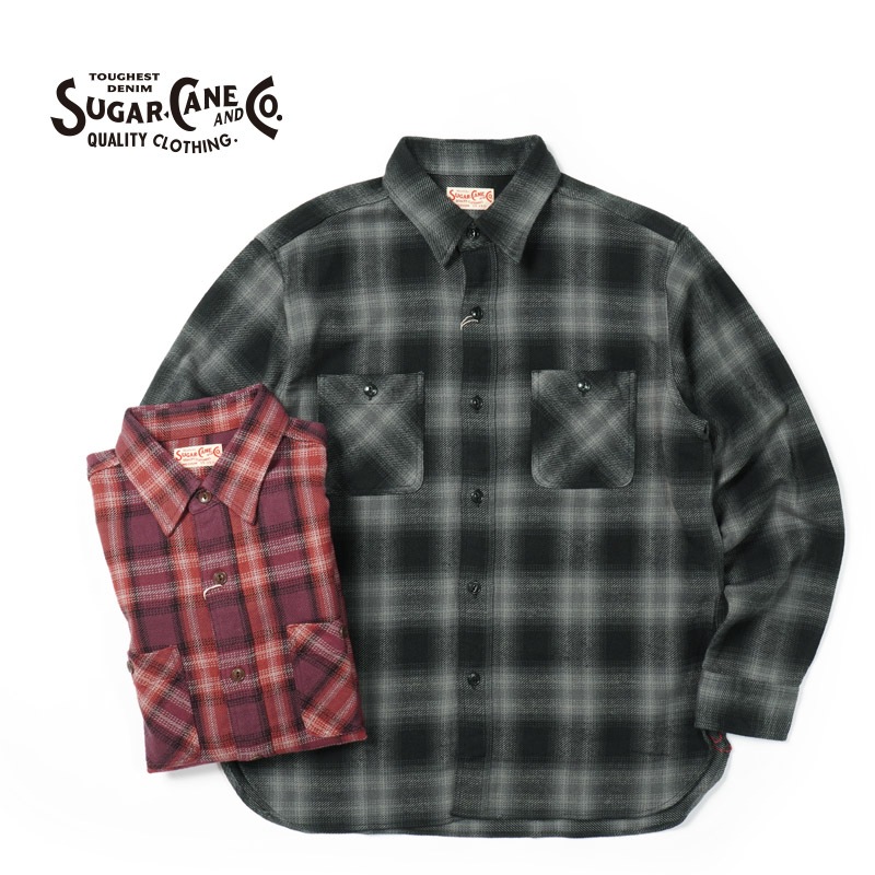 SUGAR CANE ���奬�������� Ĺµ ����� "TWILL CHECK WORK SHIRT"  SC29359