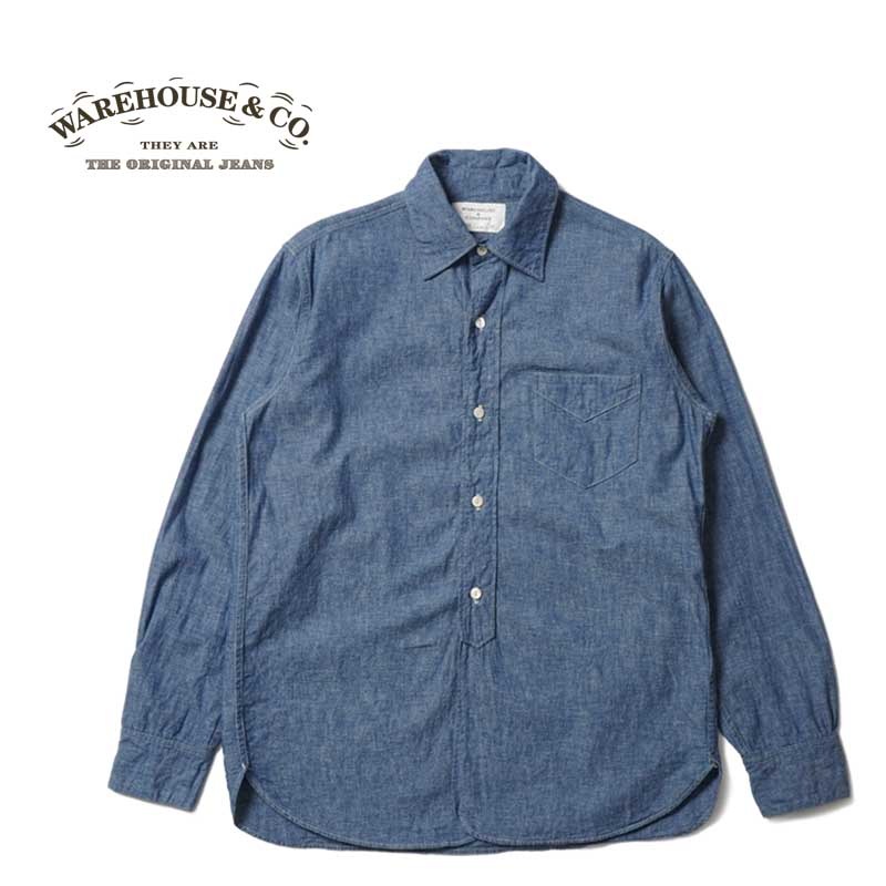 ڥ󥦥å WAREHOUSE ϥ ĹµT Lot.3053 "NEW DEAL PROGRAMS WORK SHIRTS"  3053(24SS)