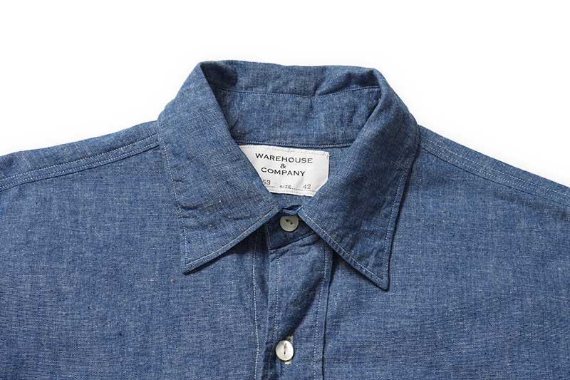 ڥ󥦥å WAREHOUSE ϥ ĹµT Lot.3053 "NEW DEAL PROGRAMS WORK SHIRTS"  3053(24SS)