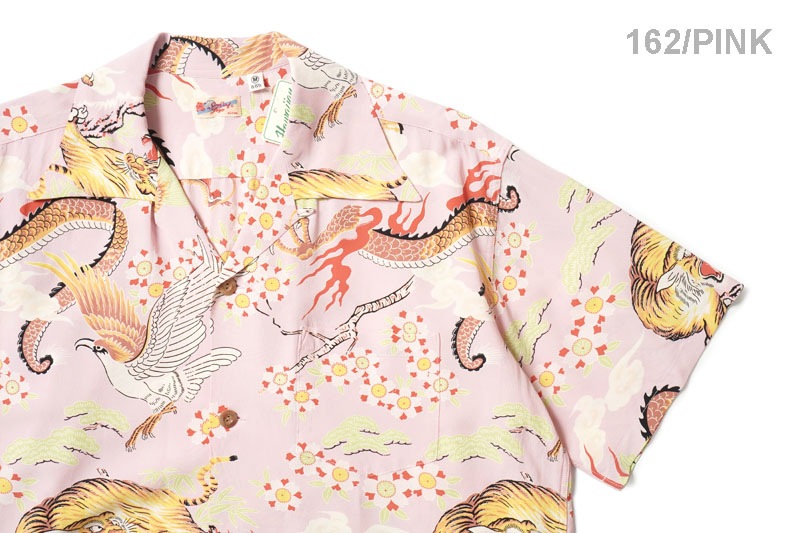 SUN SURF 󥵡 Ⱦµ ϥ RAYON HAWAIIAN SHIRT "THE TRIANGULAR FIGHT" SS39414