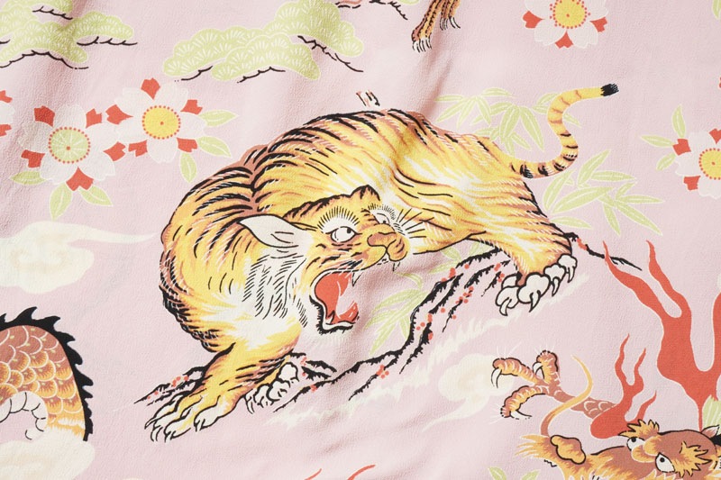 SUN SURF 󥵡 Ⱦµ ϥ RAYON HAWAIIAN SHIRT "THE TRIANGULAR FIGHT" SS39414