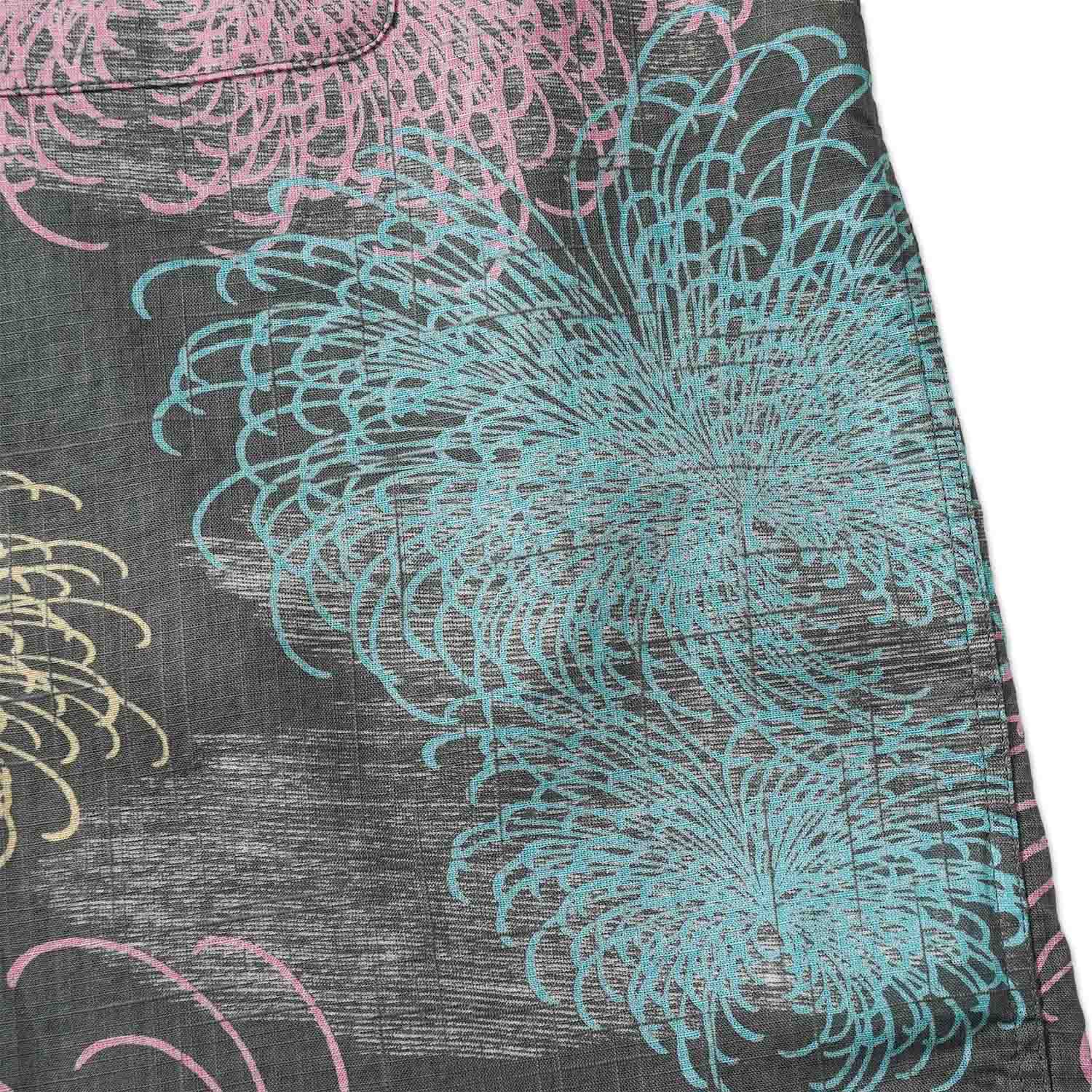 SUN SURF ���󥵡��� Ⱦµ �����ϥ���� COTTON LINEN SLUBYARN HAWAIIAN SHIRT  ��CHRYSANTHEMUM��  SS39694