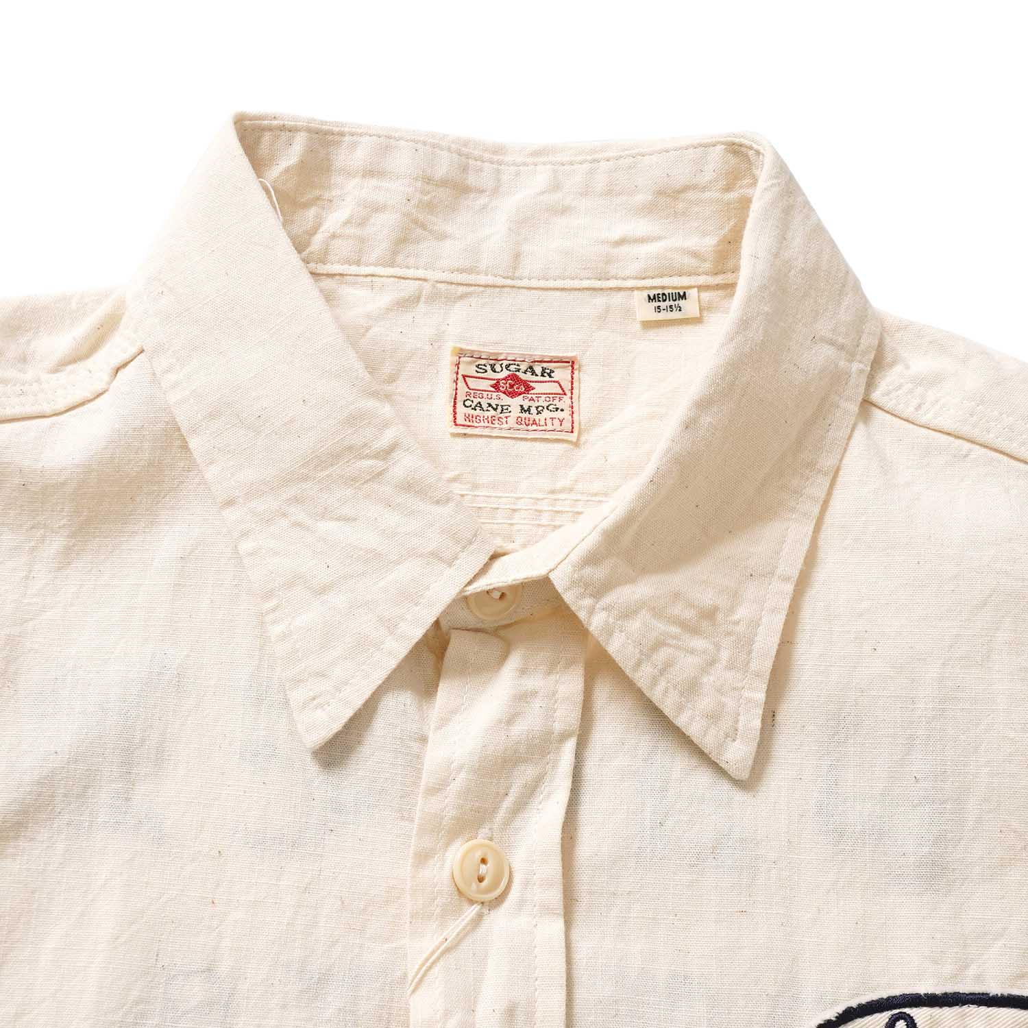 SUGAR CANE ���奬�������� Ⱦµ����� ��CHAMBRAY WORK SHIRT with CHAIN EMBROIDERED�� SC39731