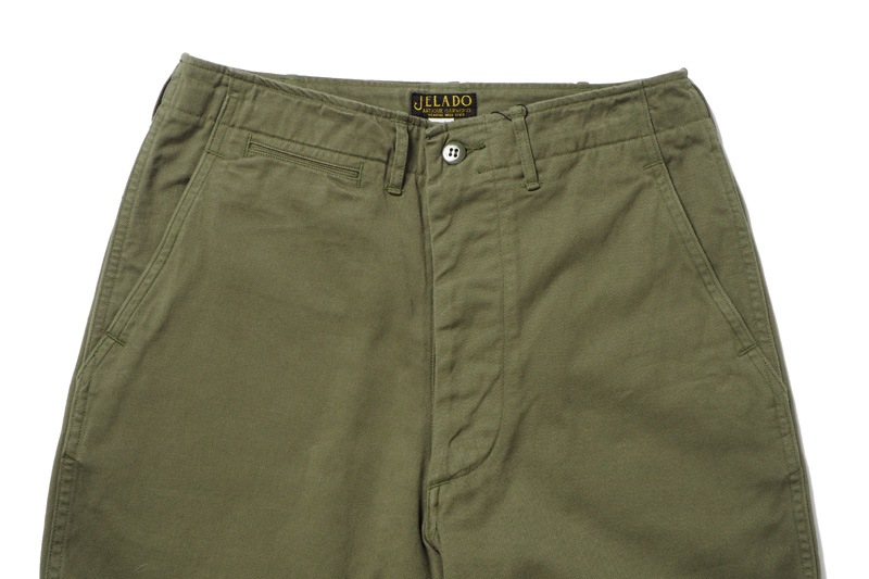 JELADO �����顼�� �ѥ�� "41 Khaki Lastresort Chino Cloth Stencil" AG94341B-OL