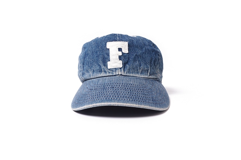 FULLCOUNT �ե륫����� ����å� ˹�� "6PANEL DENIM BASEBALL CAP F PATCH VINTAGE WASH" 6843HW