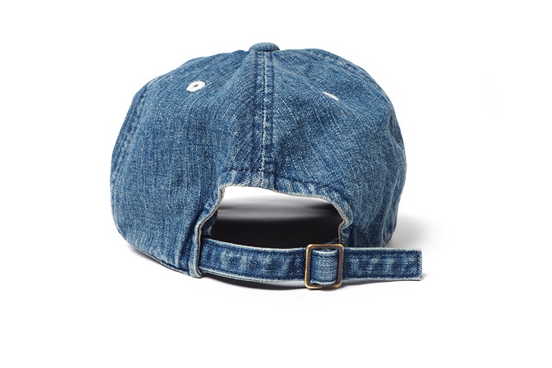 FULLCOUNT �ե륫����� ����å� ˹�� "6PANEL DENIM BASEBALL CAP F PATCH VINTAGE WASH" 6843HW