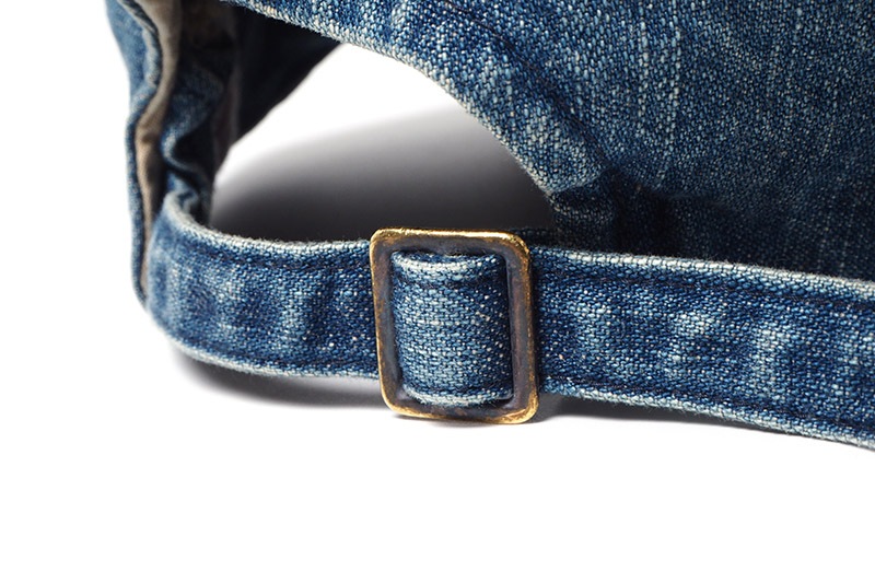 FULLCOUNT �ե륫����� ����å� ˹�� "6PANEL DENIM BASEBALL CAP F PATCH VINTAGE WASH" 6843HW