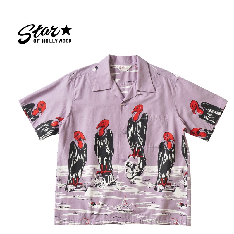STAR OF HOLLYWOOD ֥ϥꥦå  Ⱦµ  COTTON TYPEWRITER OPEN SHIRT "CONDOR" SH39311