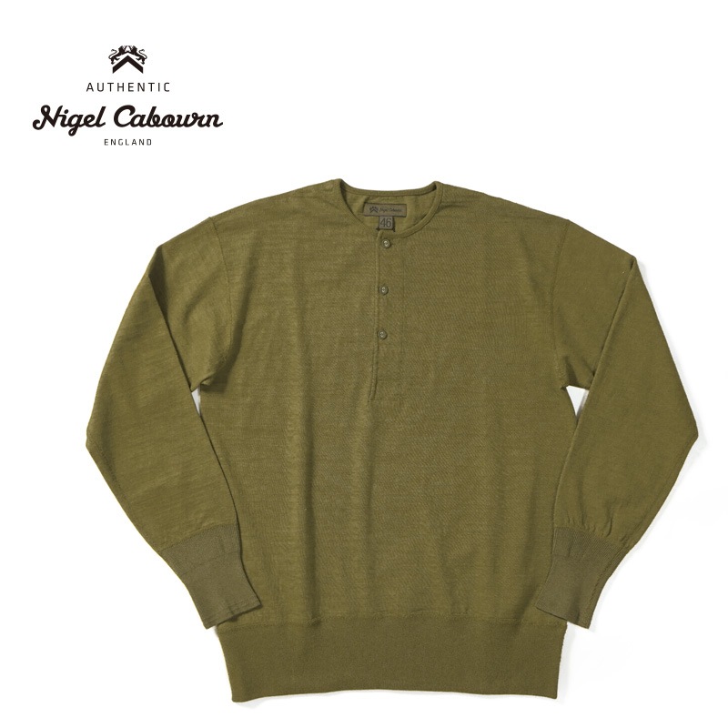 Nigel Cabourn �ʥ������륱���ܥ� Ĺµ T�����  "50s HENLEY NECK SH"  80490020003