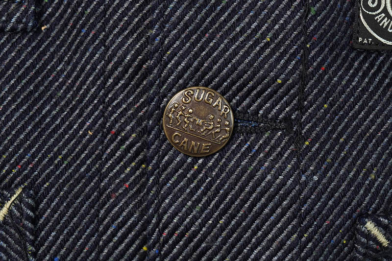 SUGAR CANE ���奬�������� �٥��� "FICTION ROMANCE 13.7oz. INDIGO NEP DENIM WORK VEST"��SC15446